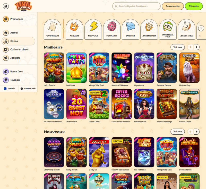 Avis sur Vinyl Casino 2026