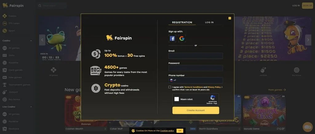 Evaluering og bonus for FairSpin online gambling-etablissement Evaluering og bonus for FairSpin online gambling-etablissement